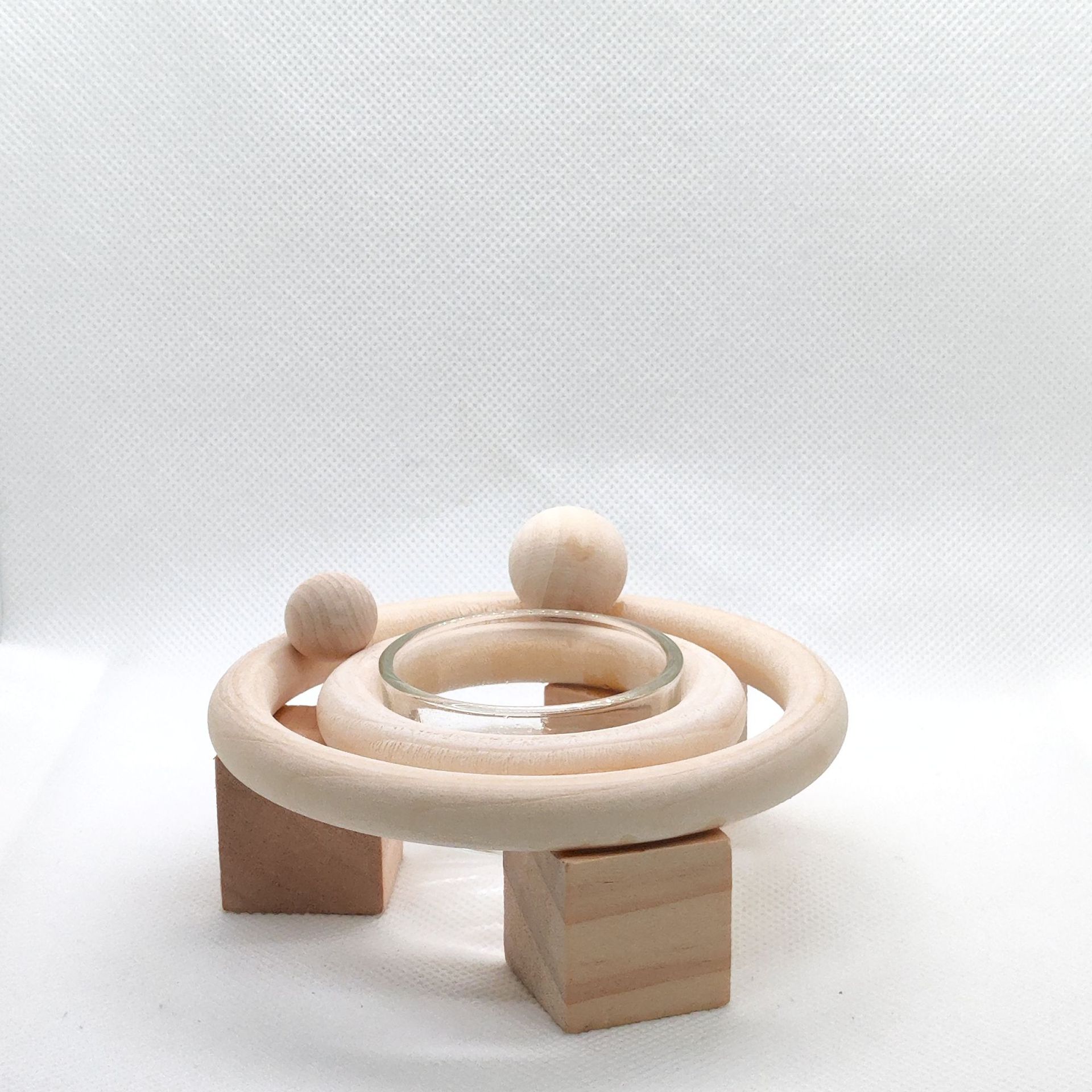 Title 5, Solar System Theme Wooden Candlestick