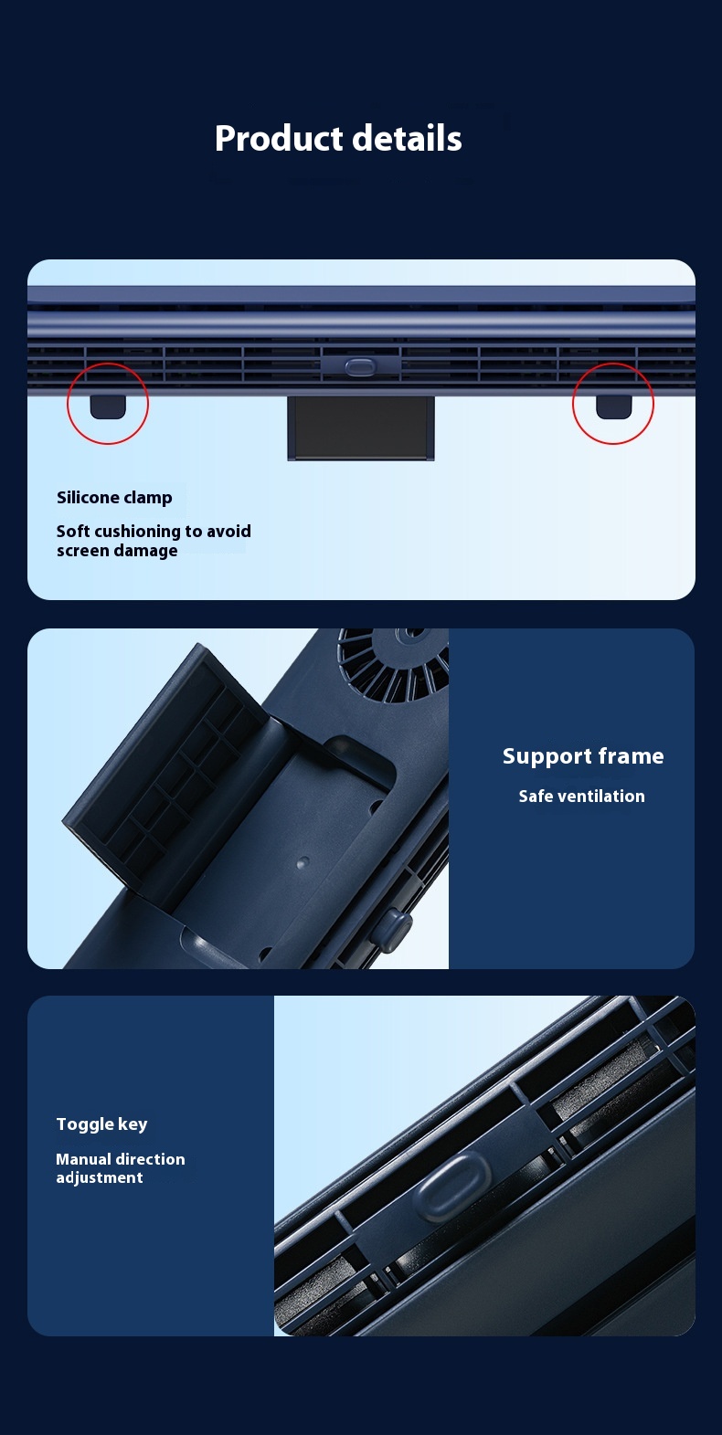 Title 12, USB Portable Computer Hanging Panel Electric Fan