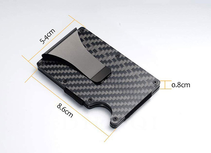 Title 1, Carbon Fiber Package Wallet Multi-functional Me...