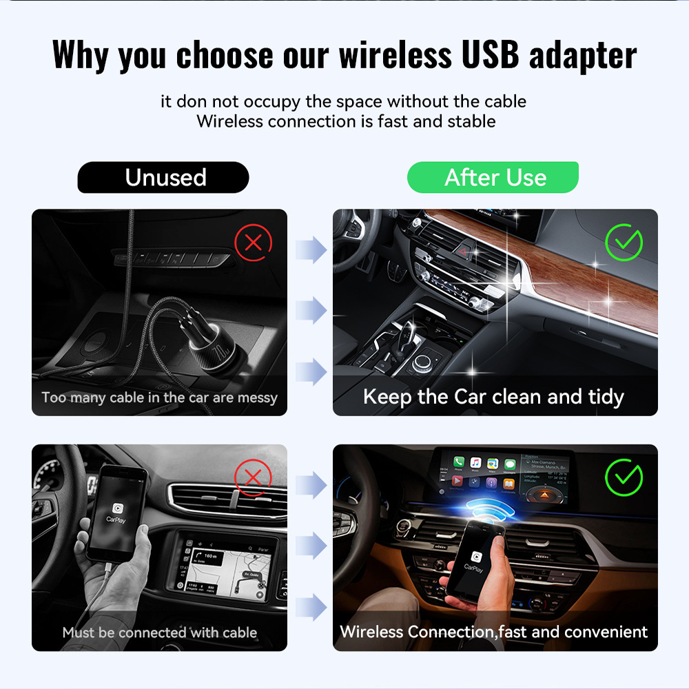 Title 9, Carplay Smart Box 2-in-1 Upgrade Wireless Carpl...