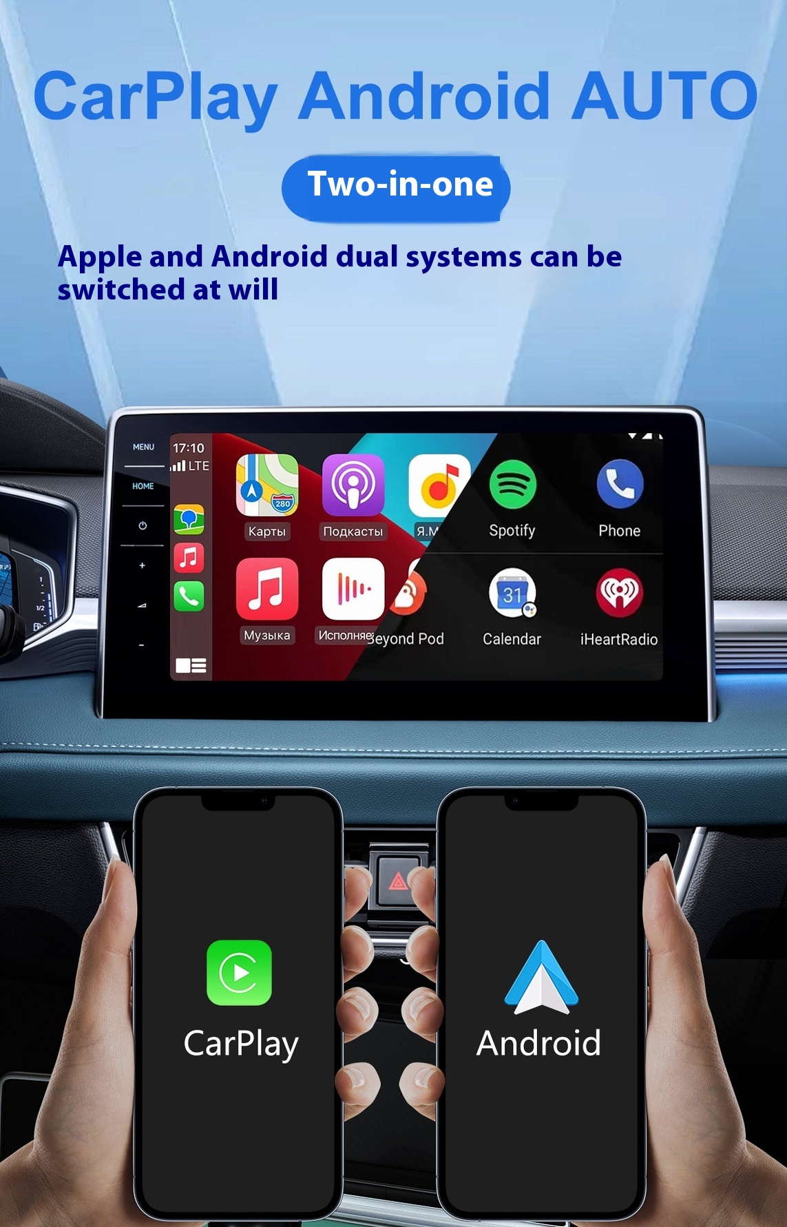 Title 1, Wireless Carplay Adaptor Android Auto Vehicle I...