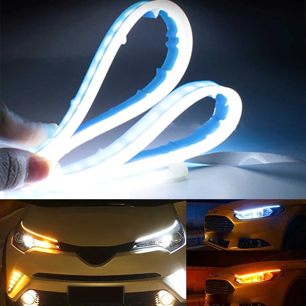 Title 4, Car Ultra-thin LED Guide Strip Daytime Running ...