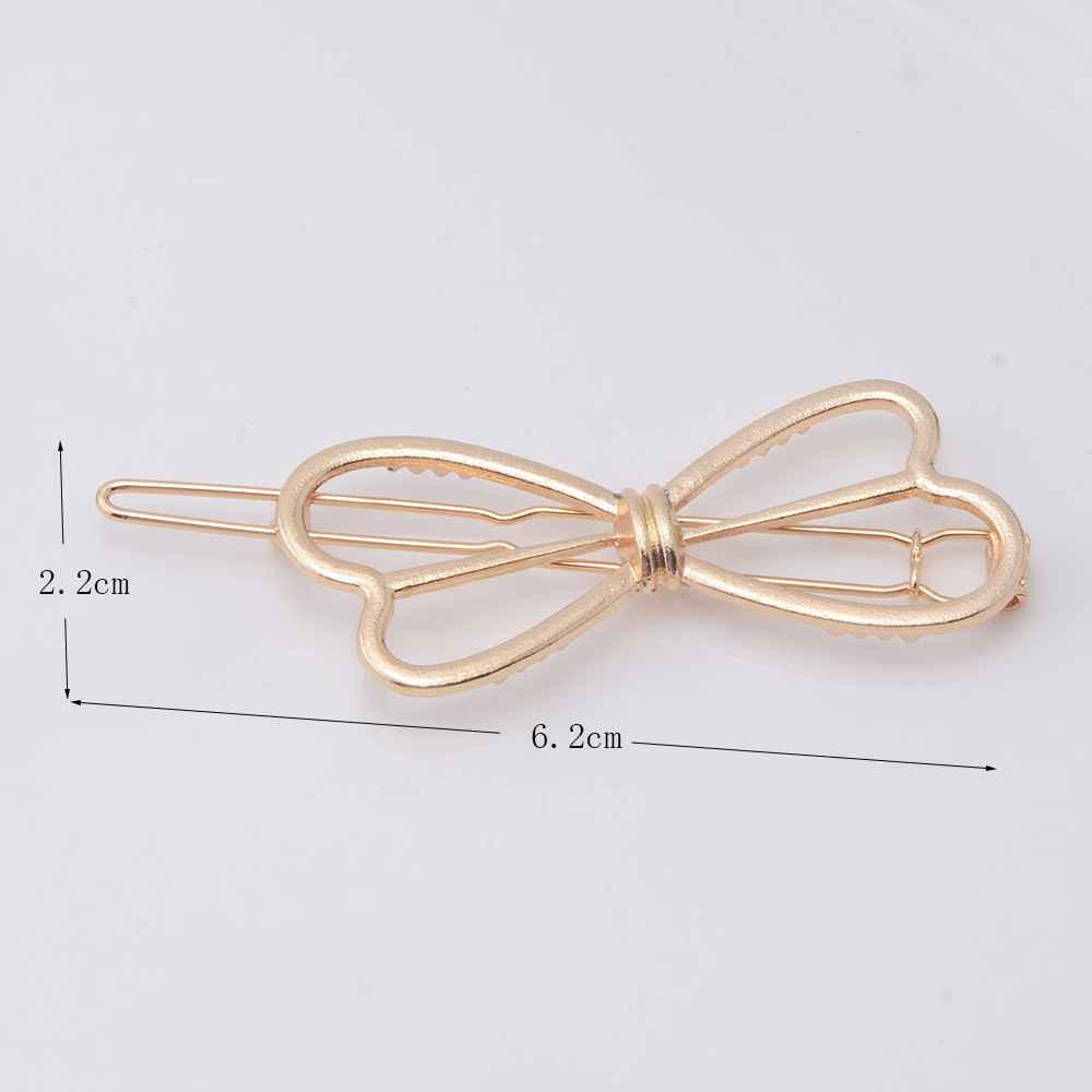 Title 1, Cupid Heart-shaped Five-pointed Alloy Hair Acce...