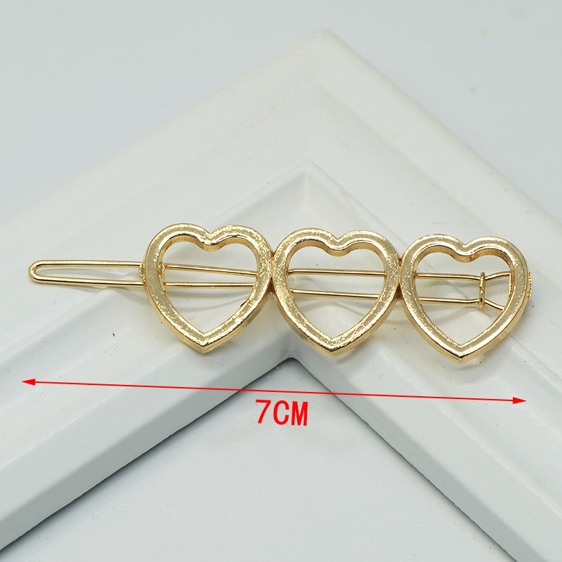 Title 5, Cupid Heart-shaped Five-pointed Alloy Hair Acce...