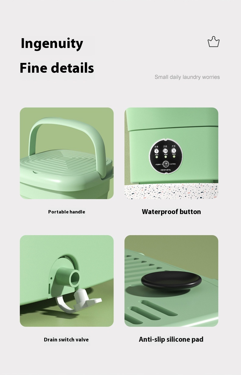 Title 2, Portable Small Mini Washing Machine Household