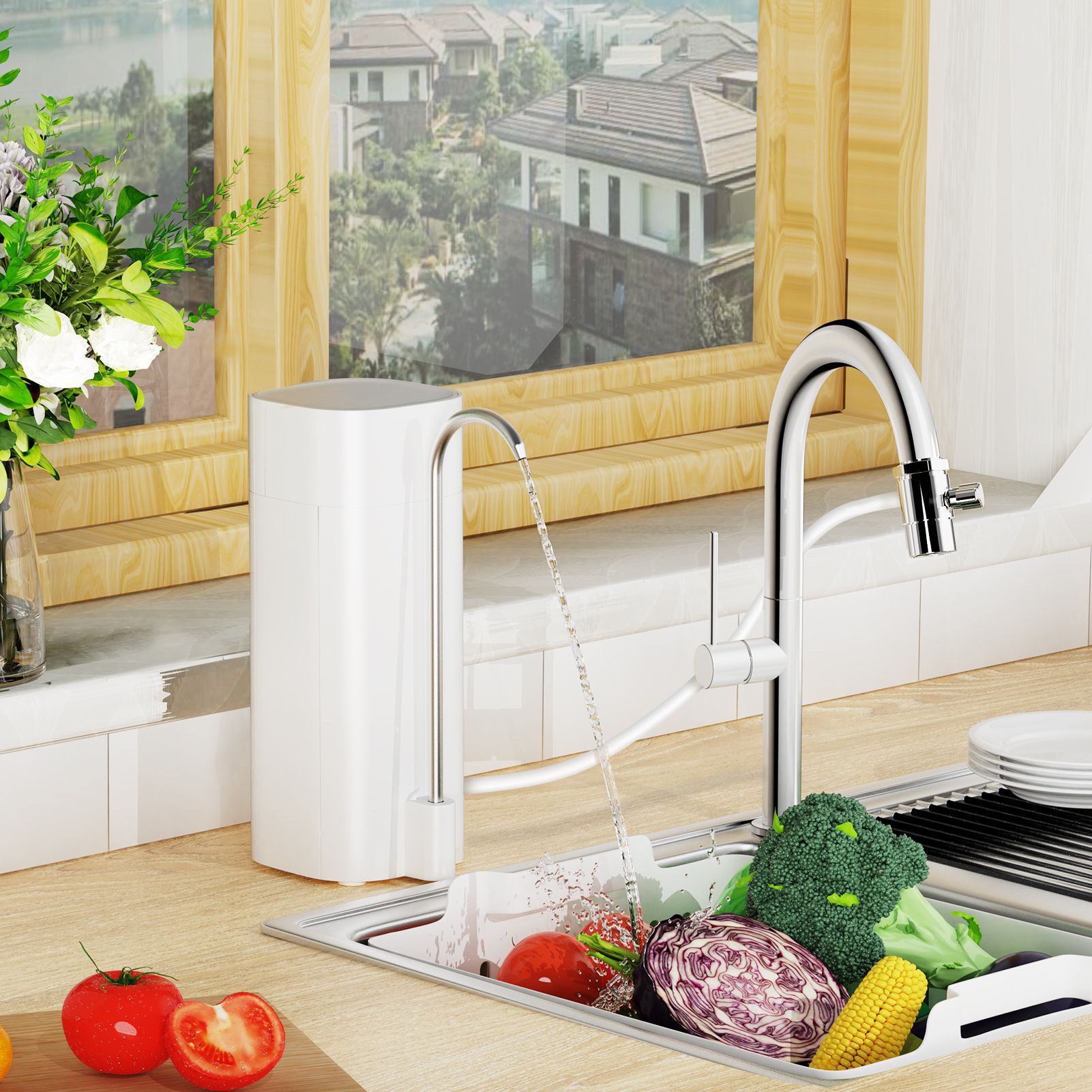 Title 3, Household Kitchen Desktop High-end Tap Water Di...