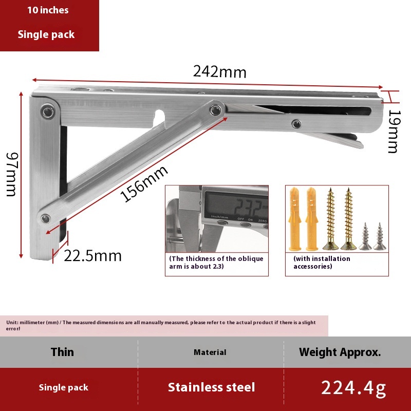 Title 5, Stainless Steel Triangle Folding Partition Hold...