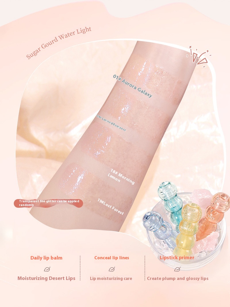 Clear Water Lip Gloss Glass | MANSLY™ Asian Makeup