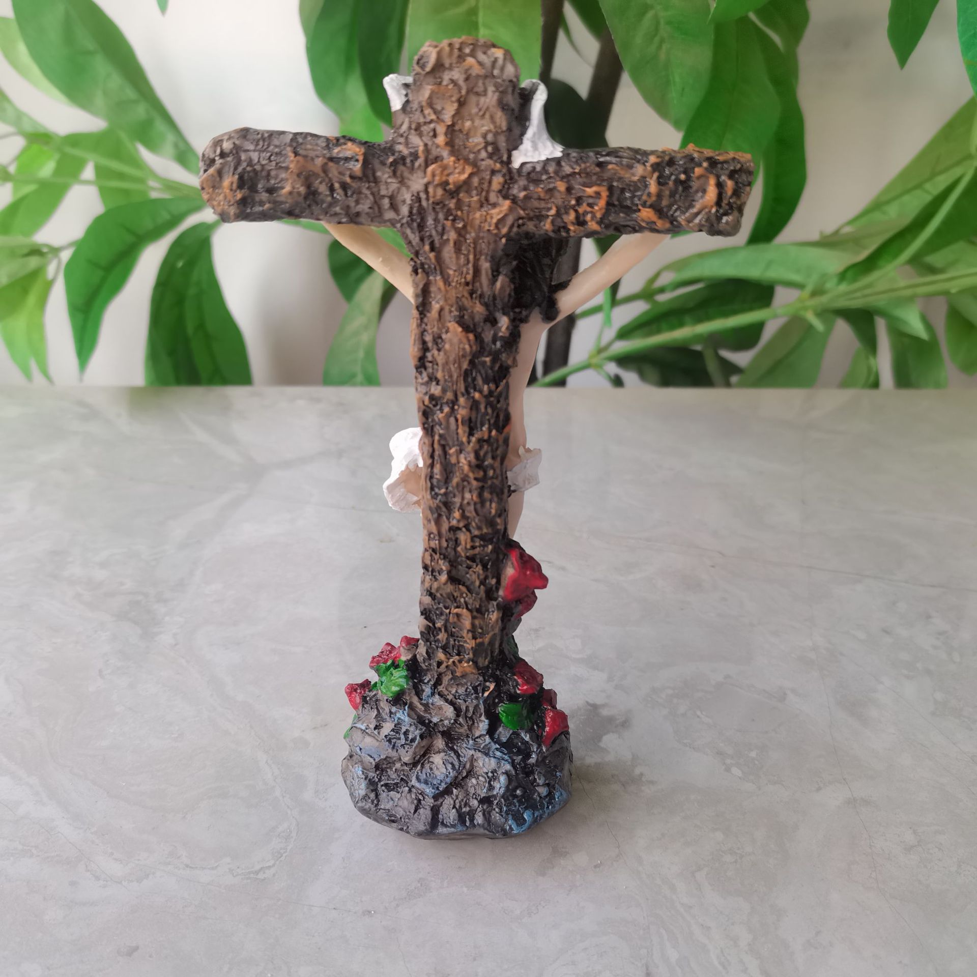 Title 1, Cross Resin Craft Decoration Holy Father Cute W...