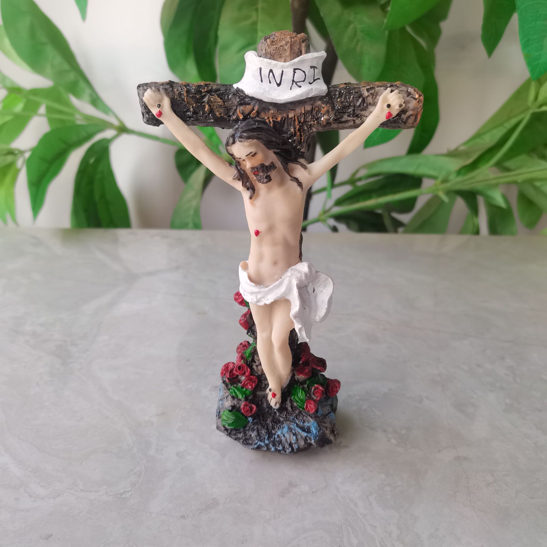 Title 4, Cross Resin Craft Decoration Holy Father Cute W...