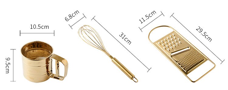 Title 1, Kitchen Golden Stainless Steel Egg Beater