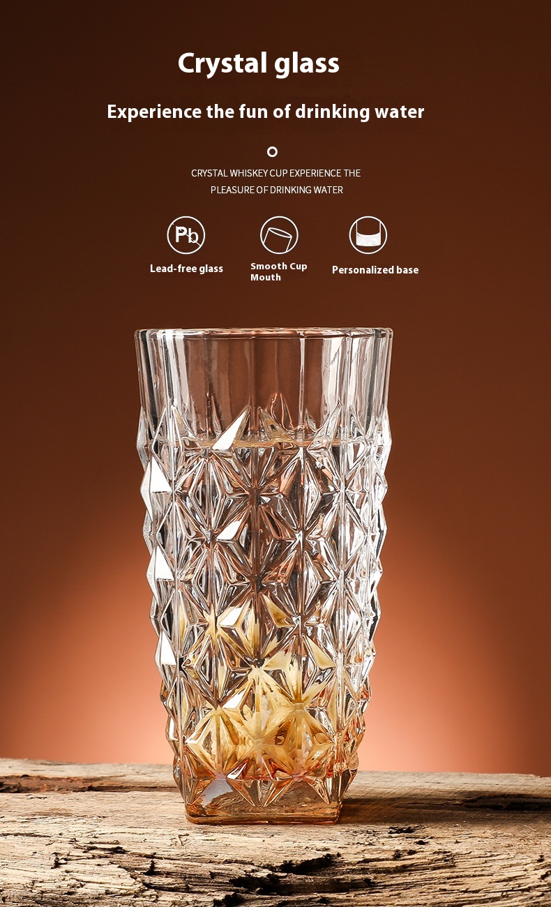 Title 4, European Entry Lux Crystal Glass Cup Household