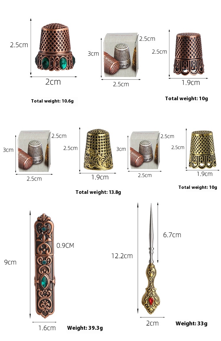 Title 6, Retro Diamonds Thimble Awl Syringe