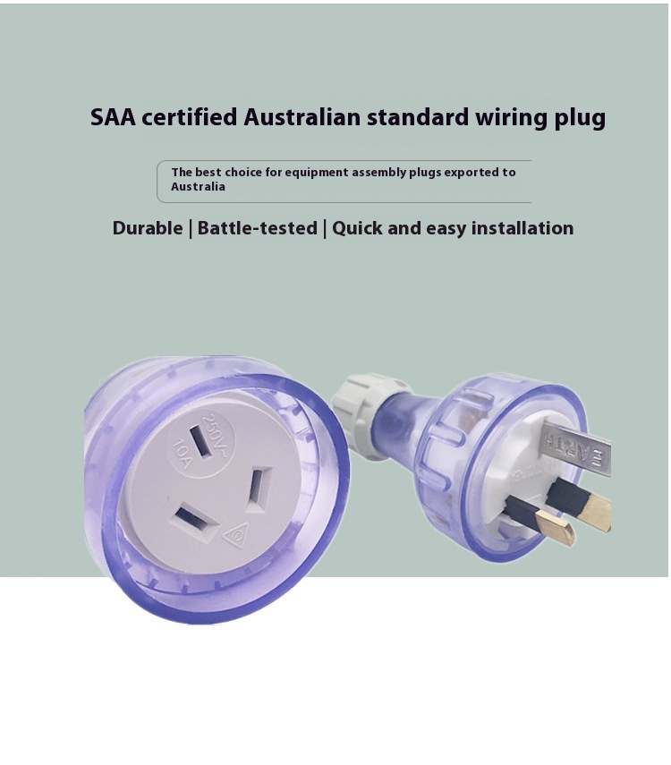 Title 2, Detachable Self-wired Australian Plug