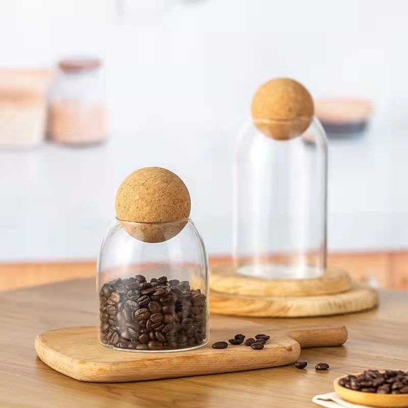 Title 1, Ball Cork Glass Jar Tea Seal