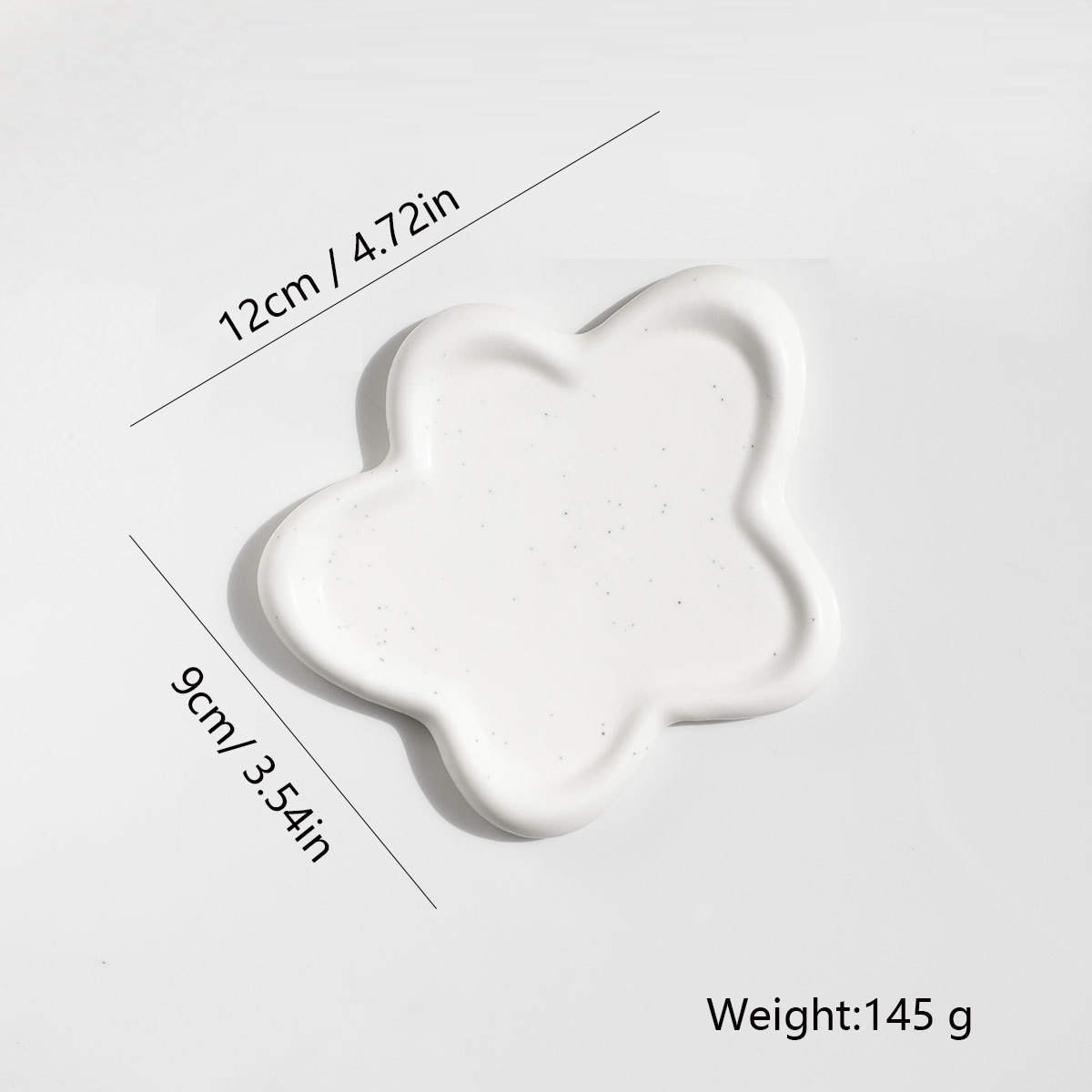 Title 4, White Heart-shaped Jewelry Tray Irregular Heart...