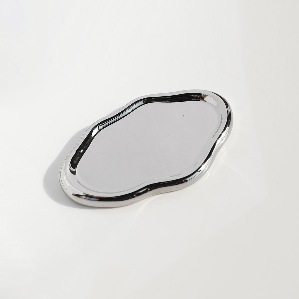 Title 5, White Heart-shaped Jewelry Tray Irregular Heart...