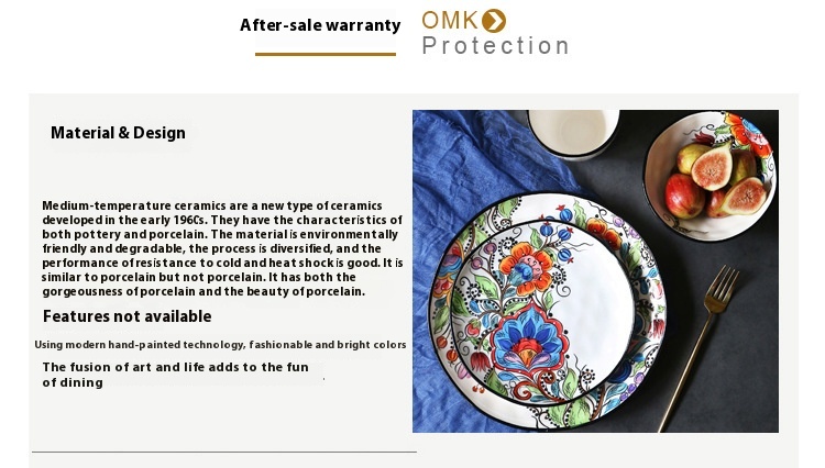 Title 4, Aomak Creative Tableware Irregular Western Cuis...