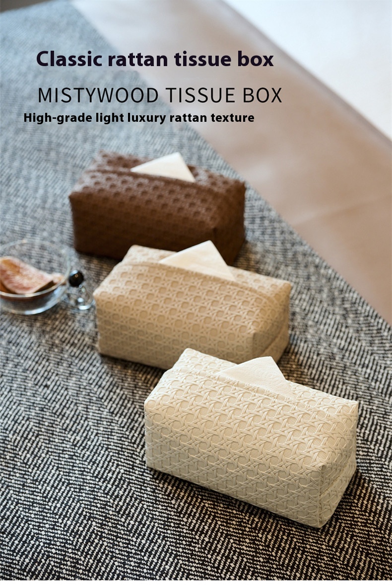 Title 1, High-grade Light Luxury Rattan Pattern Tissue B...