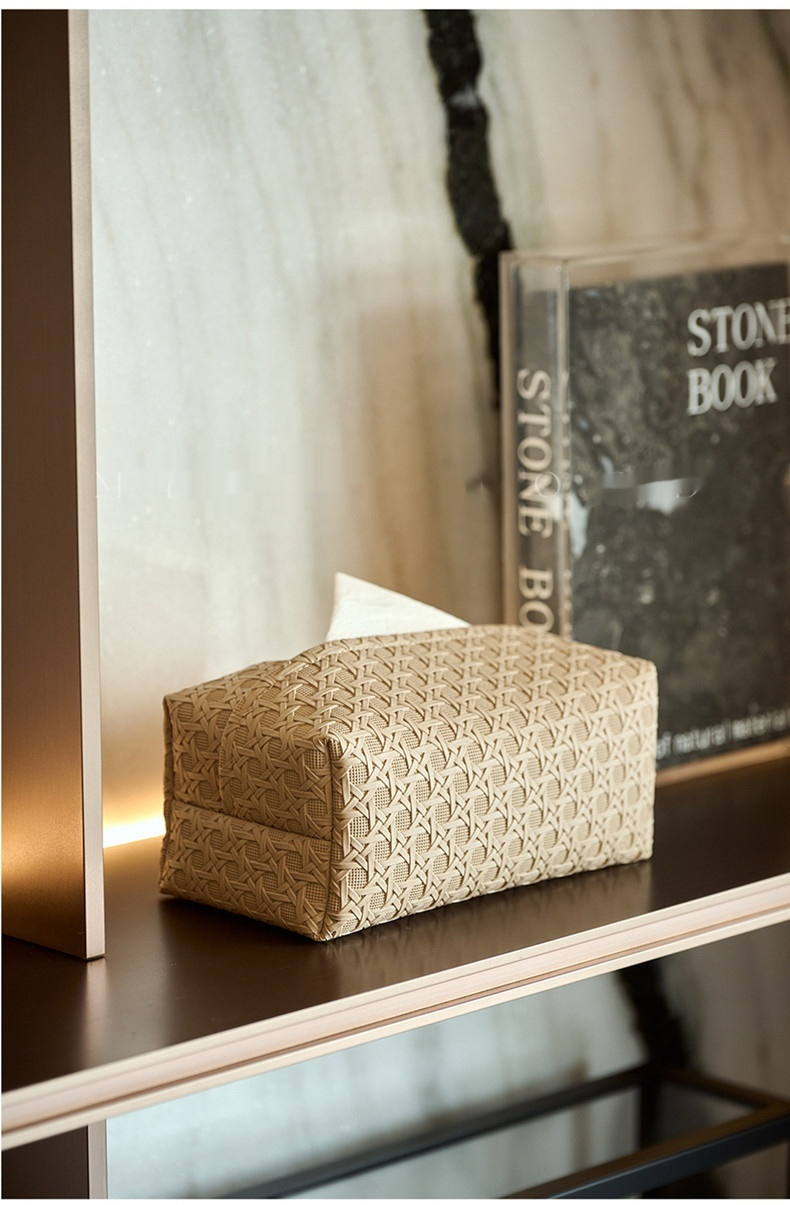 Title 9, High-grade Light Luxury Rattan Pattern Tissue B...