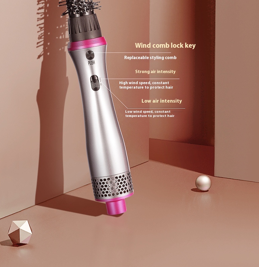 Title 3, Multifunctional Warm-air Comb Hair Curler And S...