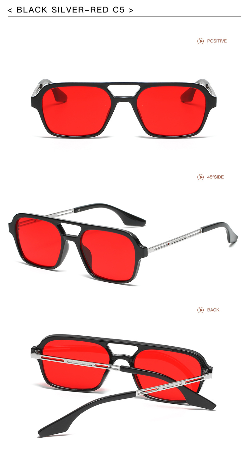 Title 15, Gafas de sol cuadradas grandes para hombre con ...