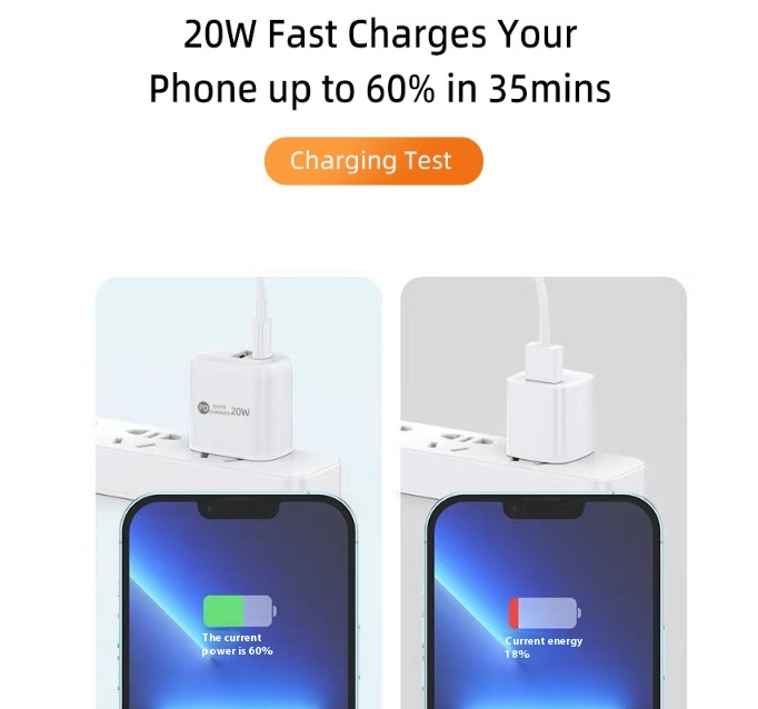 Title 4, Mobile Phone Charging Plug Fast Charge PD20W Ap...