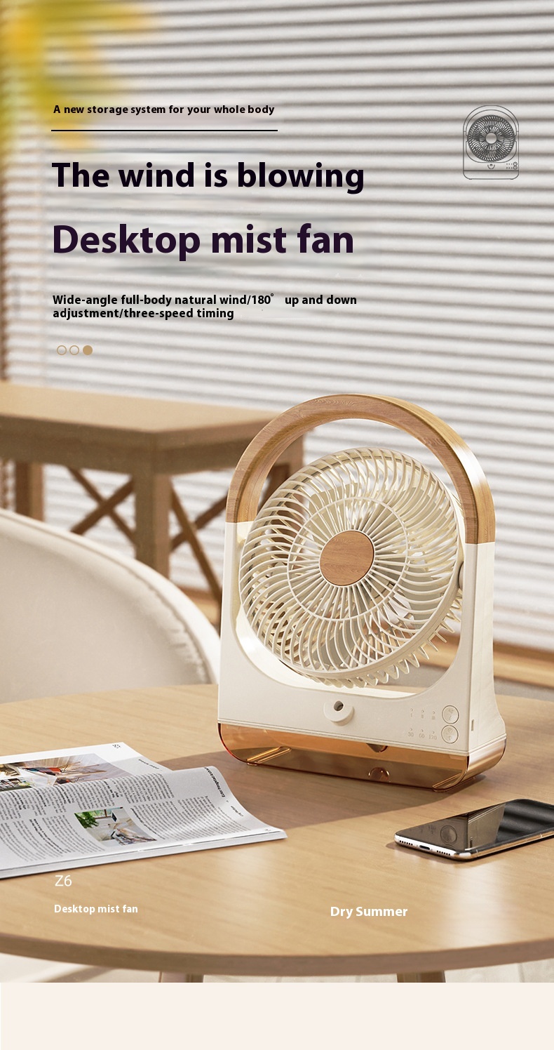 Title 1, Spray Multifunctional Portable Humidifying Fan