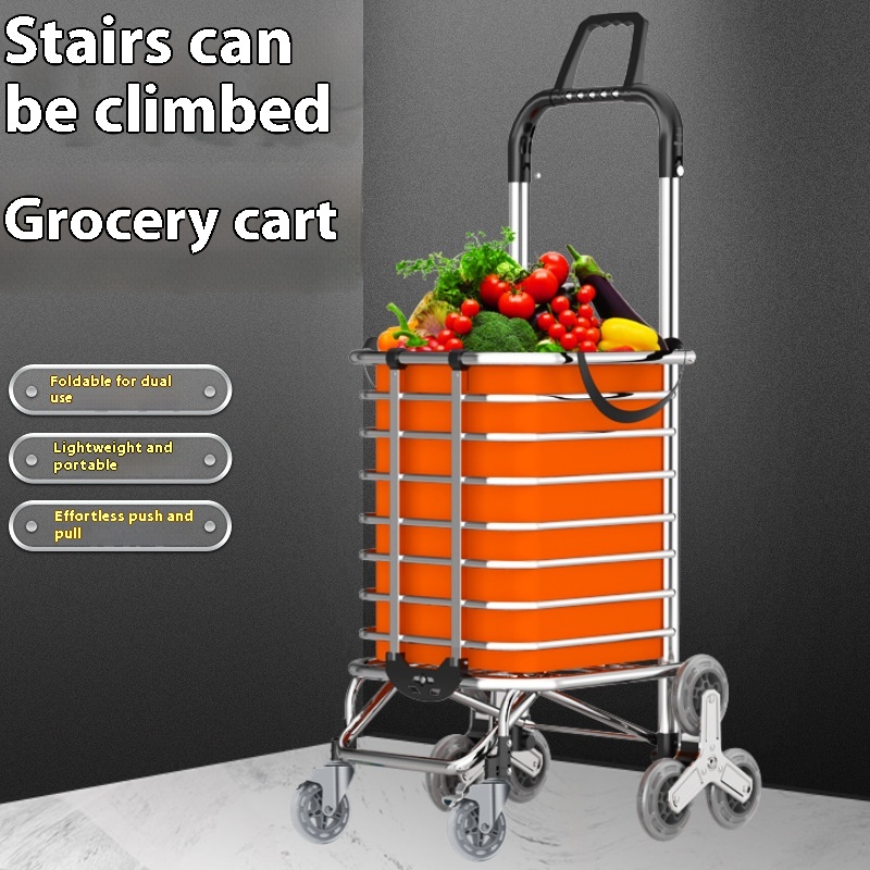 Title 4, Stair Climbing Stainless Steel Trolley Folding ...