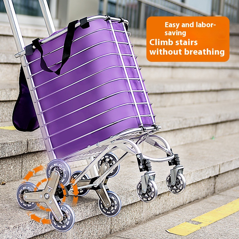 Title 5, Stair Climbing Stainless Steel Trolley Folding ...