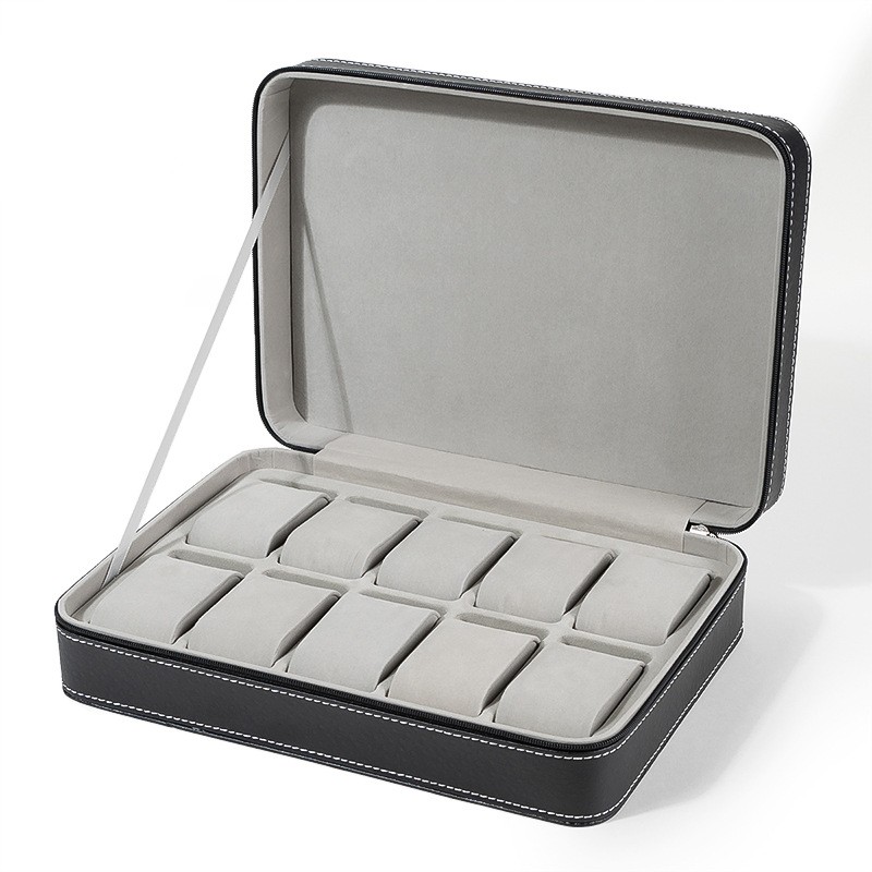 Title 4, Black Portable Flip Jewelry Storage Box