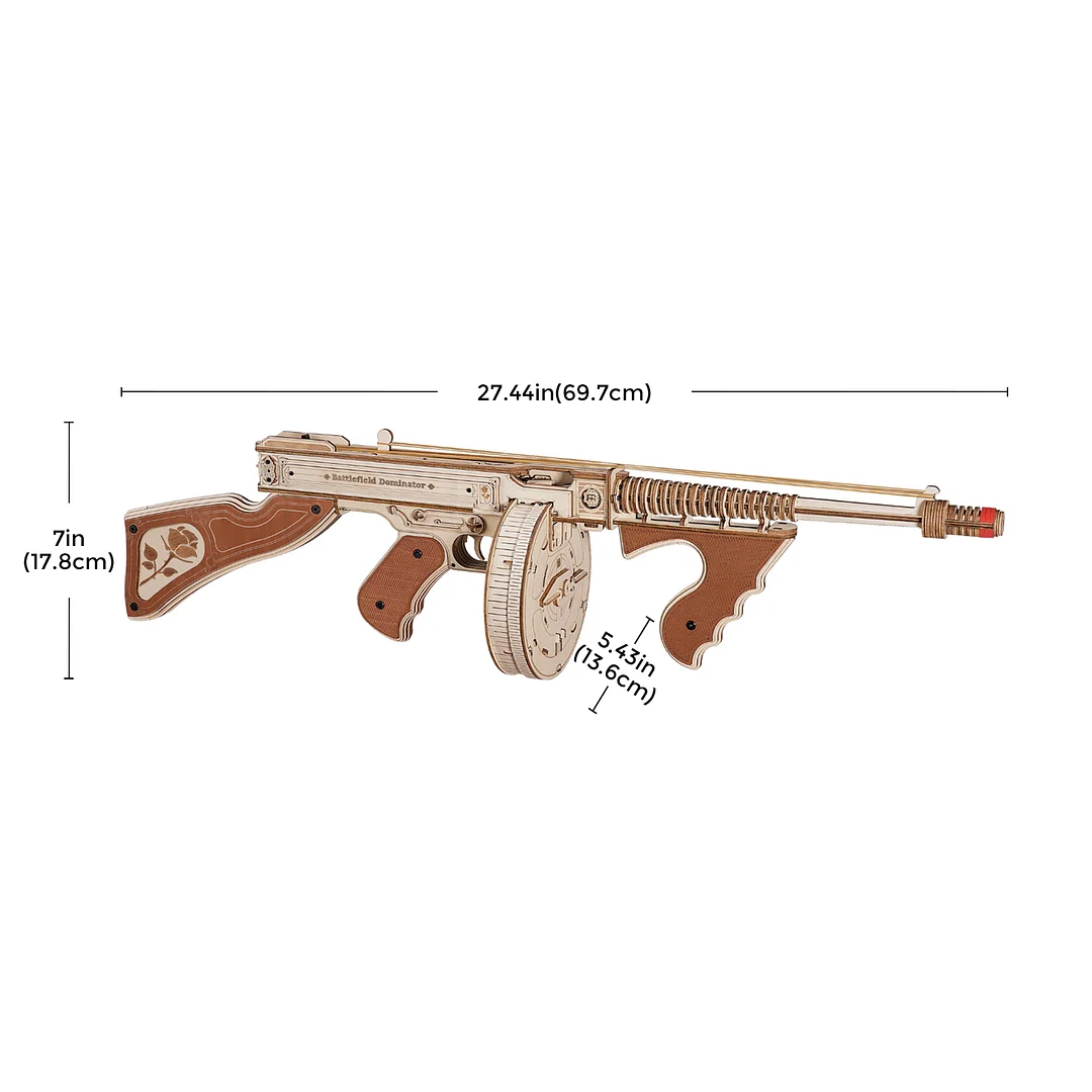 puzzle en bois 3d Puzzle Bois Fusil 3D Thompson
