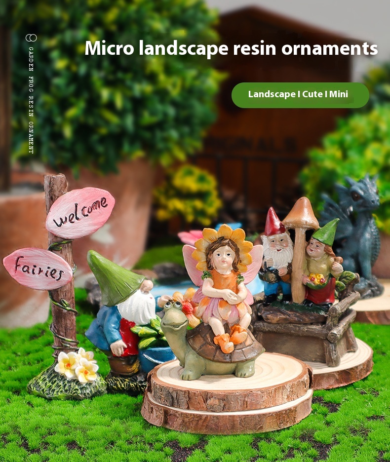 Title 1, Garden Micro Landscape Ornaments Resin