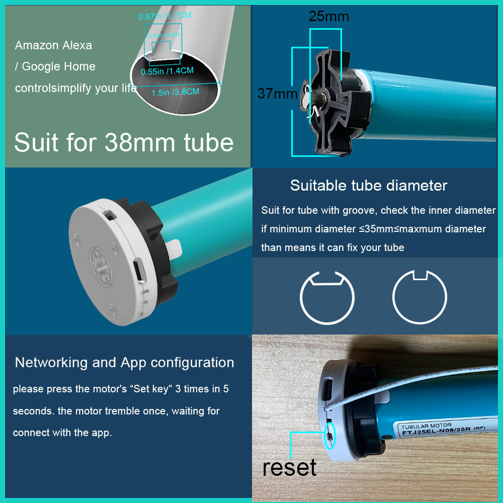 Title 12, Smart Electric Curtain Motor For 38MM Aluminum ...