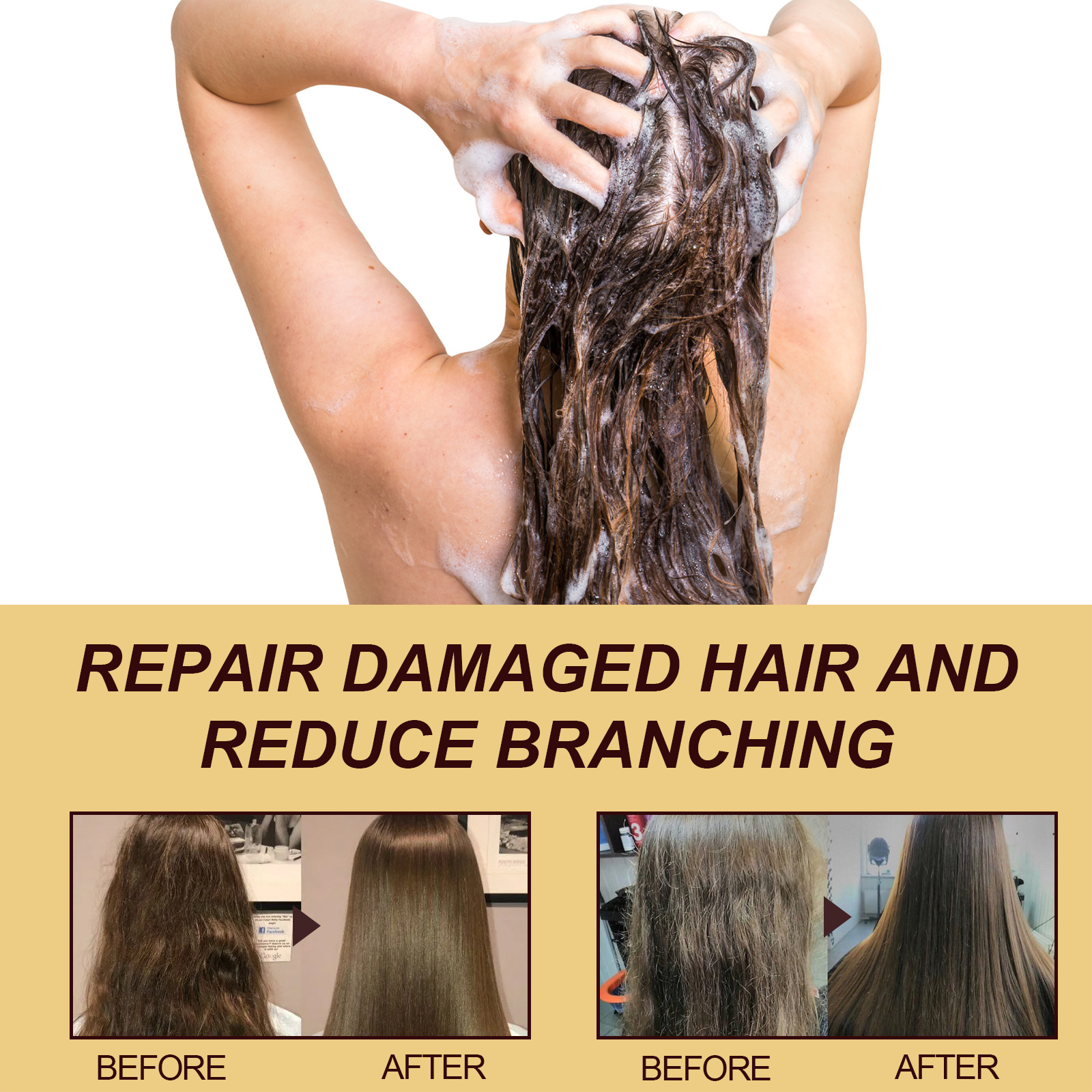 Title 3, Collagen Shampoo Repair Damaged Hair Reduction