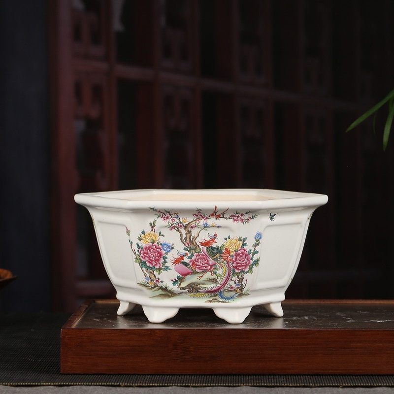 Title 8, Large square painted flower pot stickers. Easil...