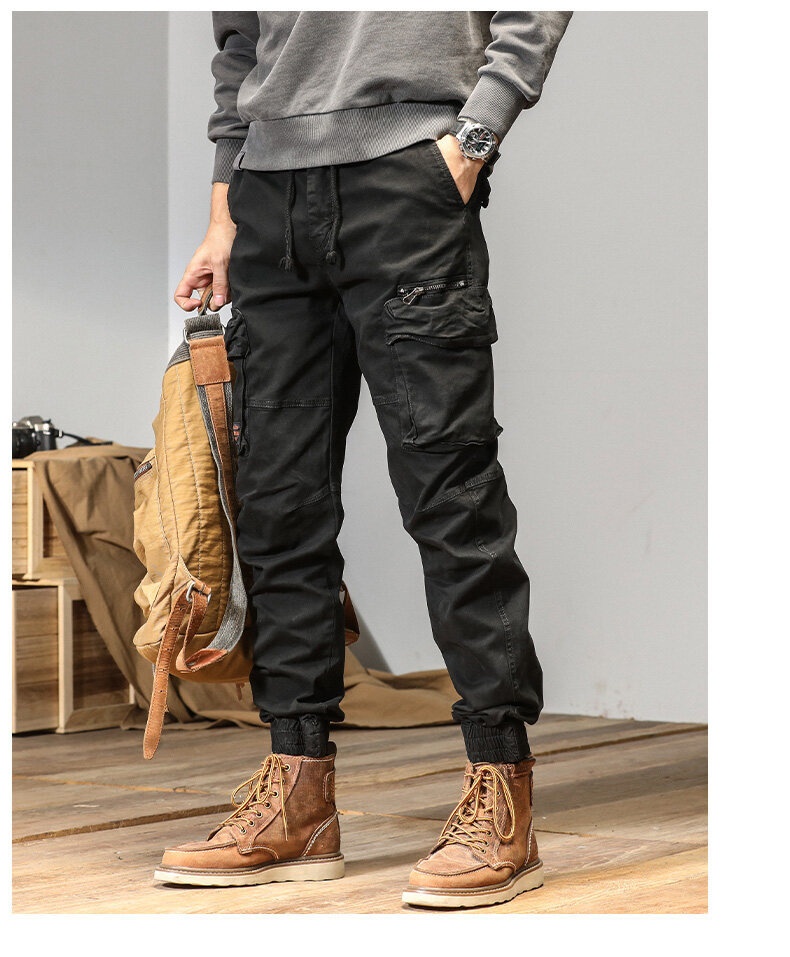 Title 6, Amerikanische Straight-Hose mit Multi-Taschen u...