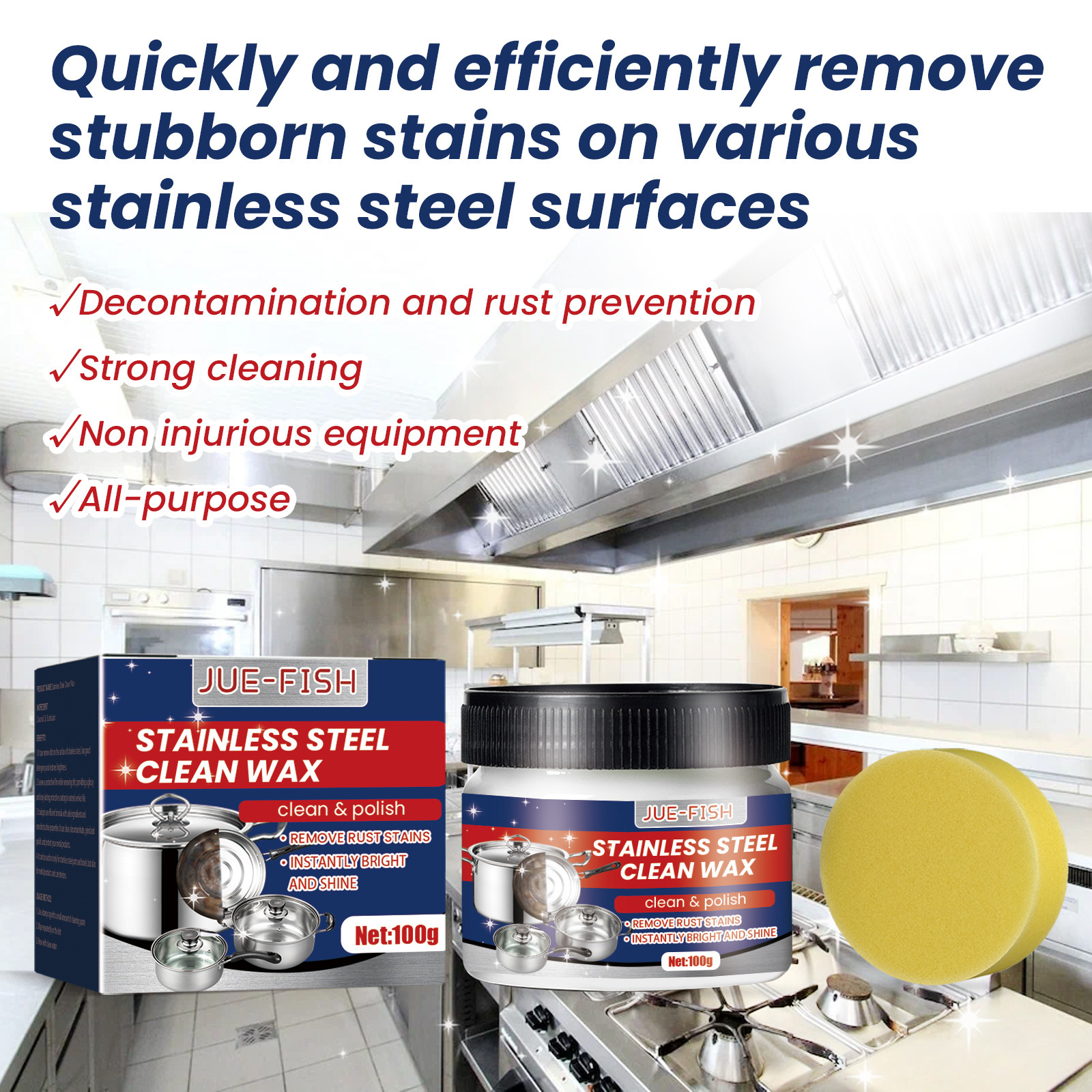 Title 3, Stainless Steel Cleaning Cream Kitchen Kitchenw...