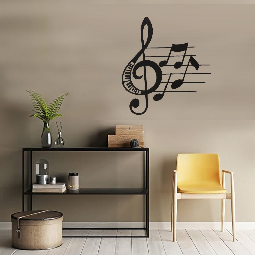 Title 2, Treble Clef And Musical Note Wall Decoration Wr...