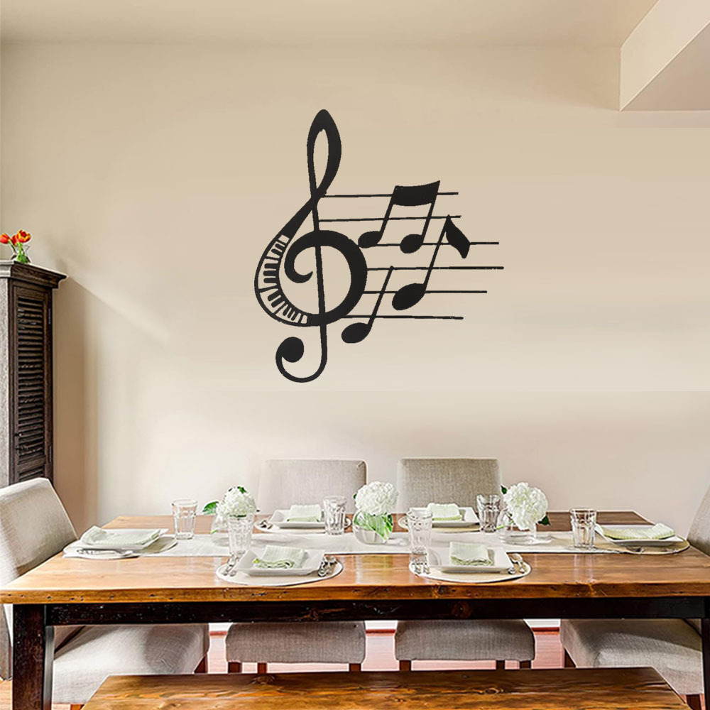 Title 3, Treble Clef and Musical Note Wall Decoration, W...