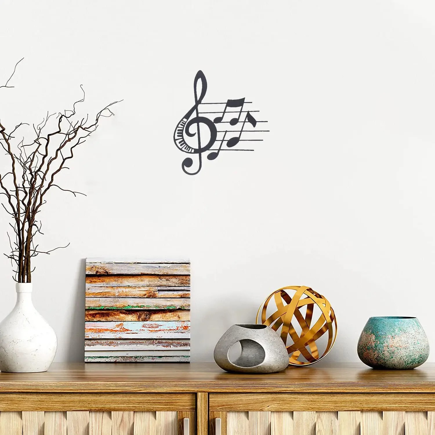 Title 5, Treble Clef And Musical Note Wall Decoration Wr...