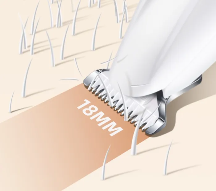 Cordless Pet Paw Trimmer with LED Light, Rechargeable Dog and Cat Hair Clipper - detail photo 15