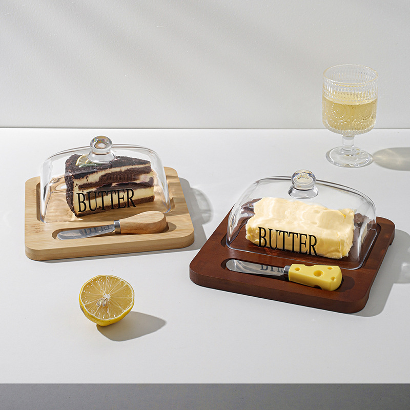 Title 2, Glass Cover Cheese Butter Cheese Cake Dessert Box