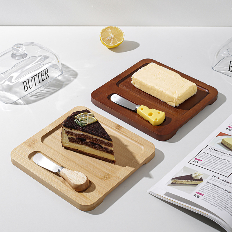 Title 4, Glass Cover Cheese Butter Cheese Cake Dessert Box