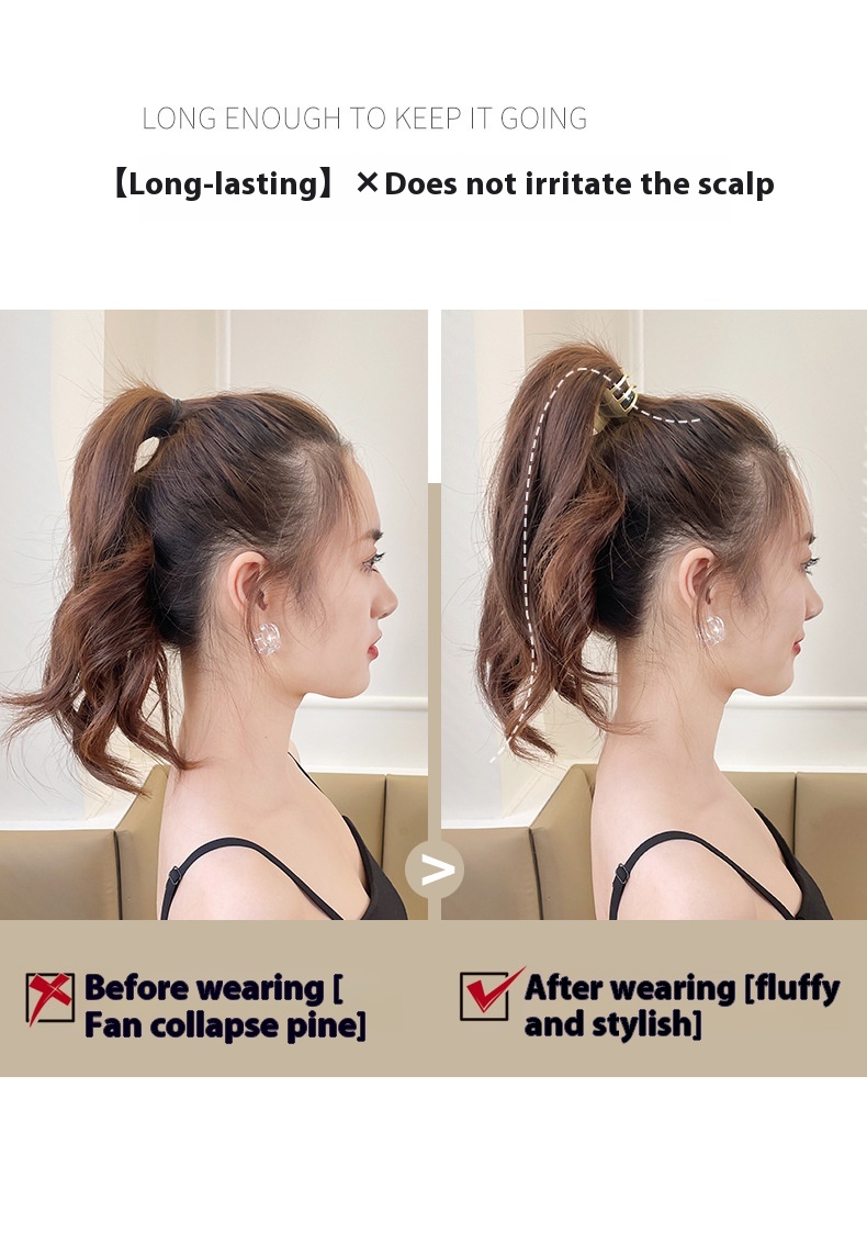 Title 5, High Ponytail Bangs Side Shark Clip Hairware