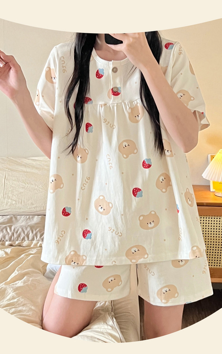 Title 5, Cotton Three-piece Pajamas For Women Spring And...