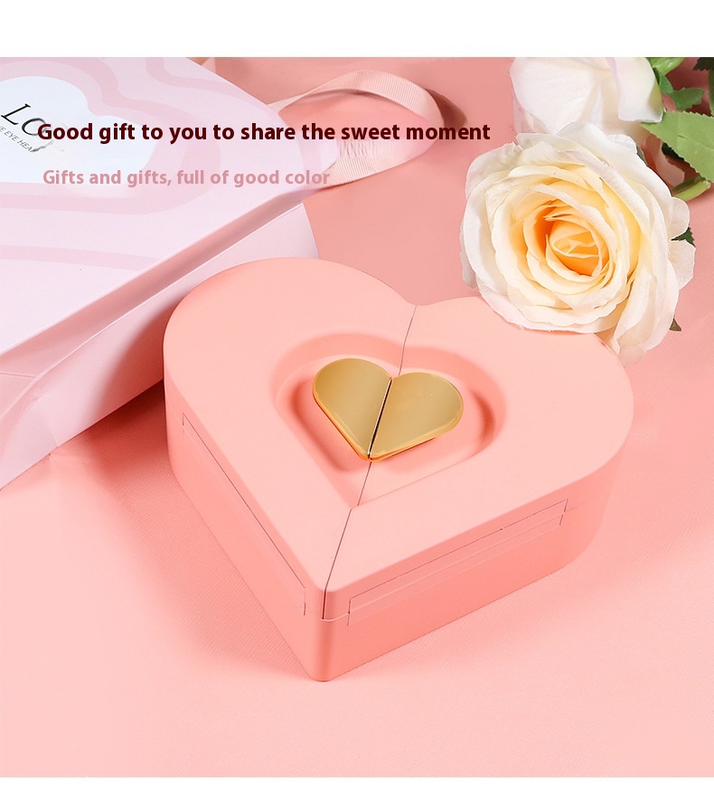 Title 1, Love Jewelry Box Double Open Gift Box