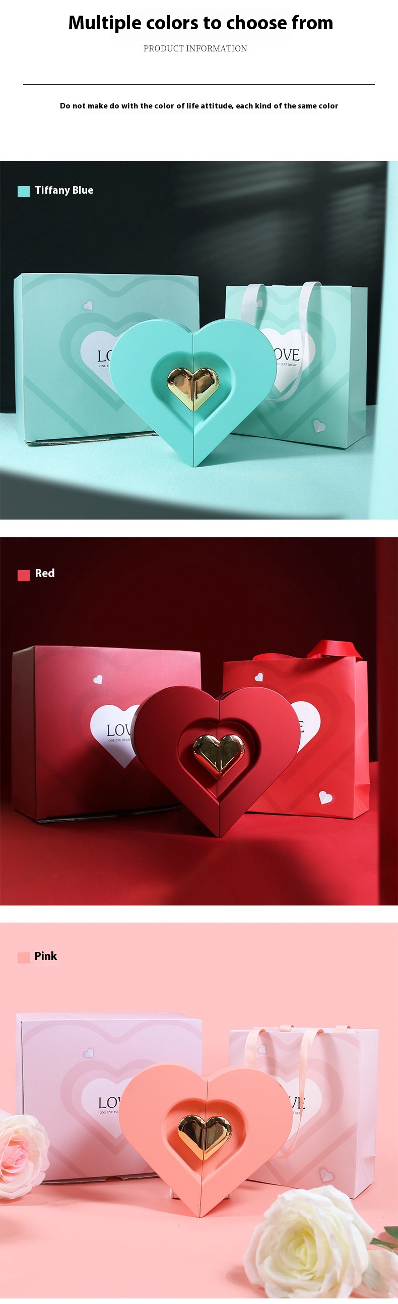 Title 4, Love Jewelry Box Double Open Gift Box