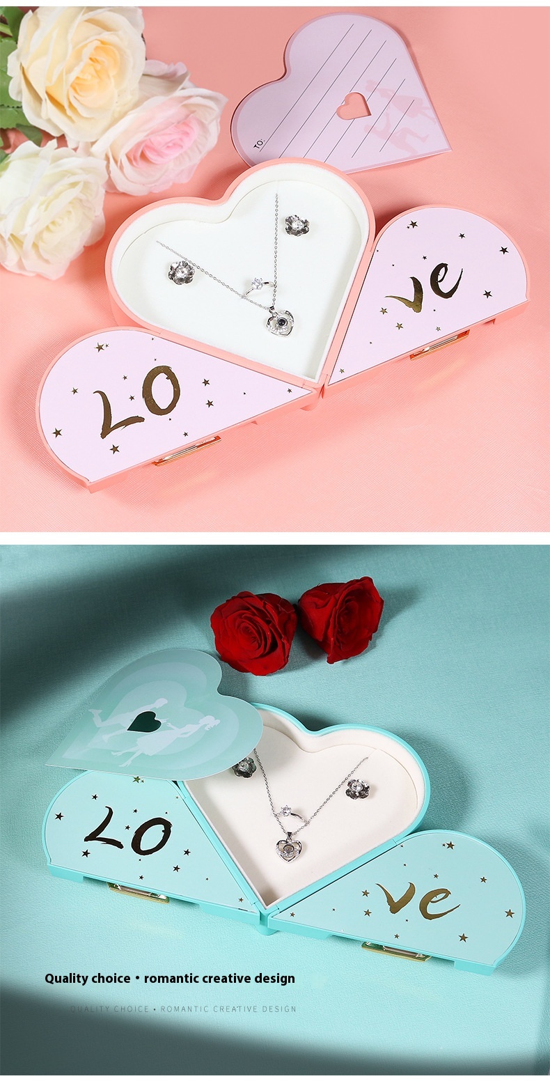 Title 6, Love Jewelry Box Double Open Gift Box