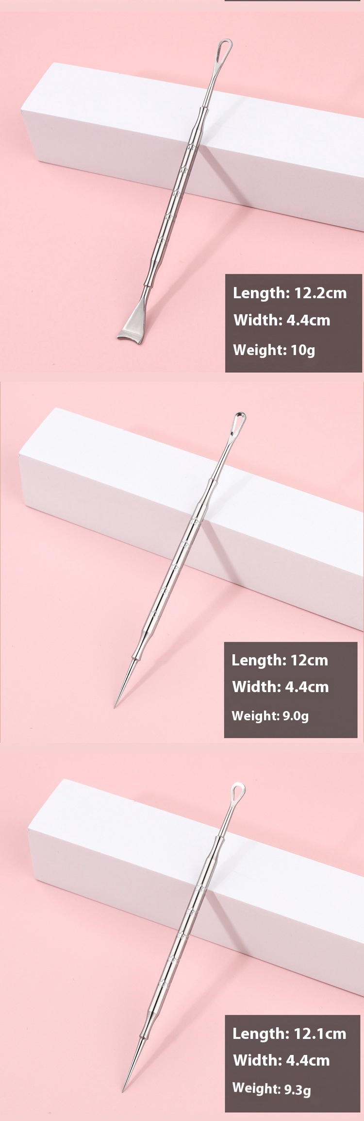 Title 5, Stainless Steel Acne Needle Blackhead Removal Tool